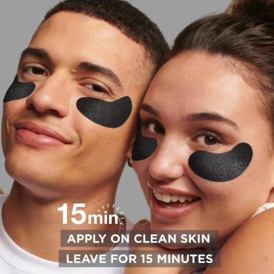 Garnier Skin Naturals Charcoal Caffeine Depuffing Eye Mask Maska na oči pro ženy 5 g