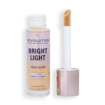 Makeup Revolution London Bright Light Face Glow Make-up pro ženy 23 ml Odstín Lustre Medium Light