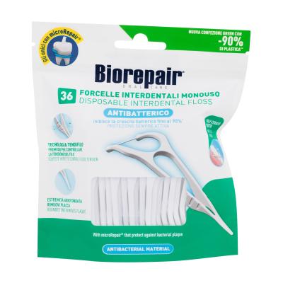 Biorepair Antibacterial Disposable Interdental Floss Zubní nit Set