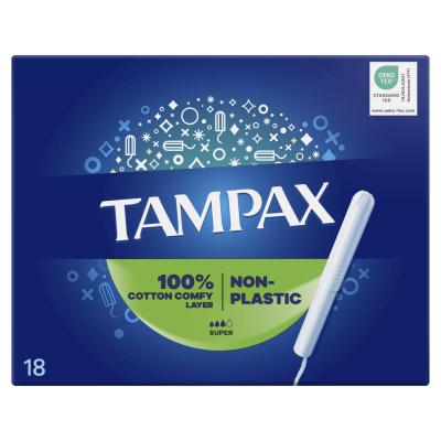 Tampax Non-Plastic Super Tampon pro ženy Set