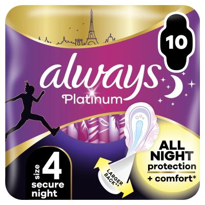 Always Platinum Secure Night Vložka pro ženy Set