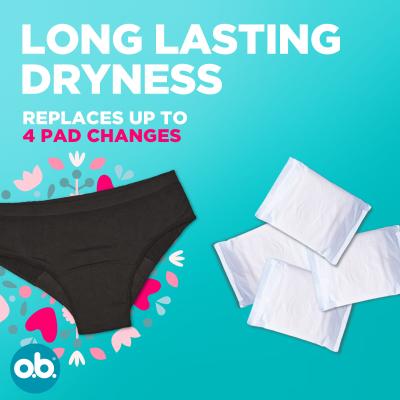 o.b. Period Underwear XS/S Menstruační kalhotky pro ženy 1 ks