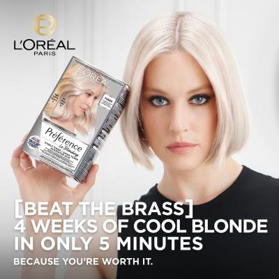 L&#039;Oréal Paris Préférence Le Blonding Toner Barva na vlasy pro ženy 60 ml Odstín Platinum Ice