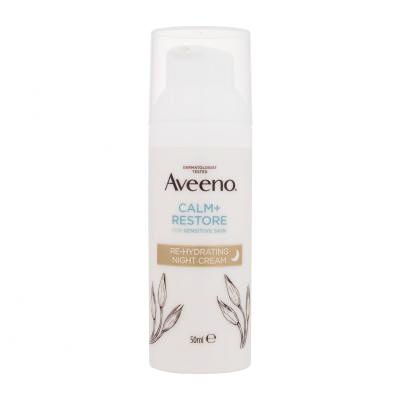 Aveeno Calm + Restore Re-Hydrating Night Cream Noční pleťový krém 50 ml