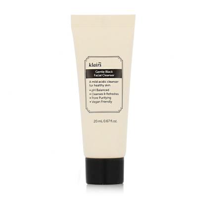 Dear, Klairs Gentle Black Facial Cleanser Čisticí gel 20 ml