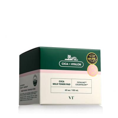 VT Cosmetics Cica Mild Toner Pad Čisticí ubrousky 60 ks