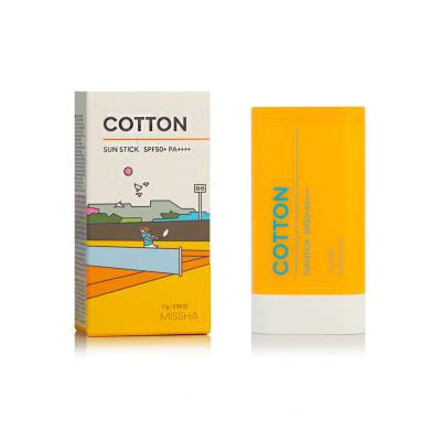 Missha All Around Safe Block Cotton Sun Stick SPF50+ Opalovací přípravek na obličej 17 g