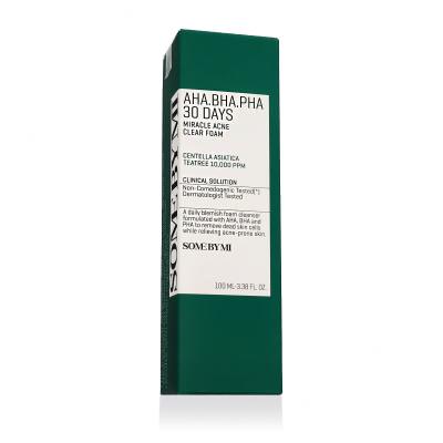 Some By Mi AHA.BHA.PHA 30 Days Miracle Acne Clear Foam Čisticí pěna 100 ml