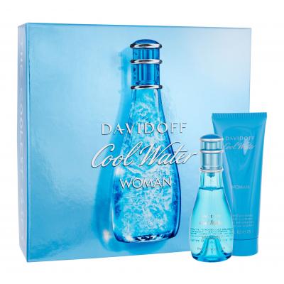Davidoff Cool Water Woman Dárková kazeta toaletní voda 50 ml + tělové mléko 75 ml