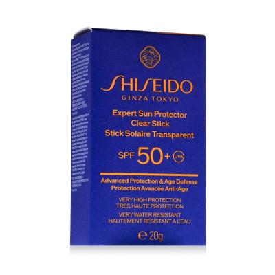 Shiseido Expert Sun Protector Clear Stick SPF50+ Opalovací přípravek na obličej 20 g
