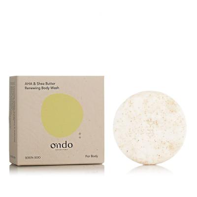 Ondo Beauty 36.5 SOON-SOO AHA &amp; Shea Butter Renewing Body Wash Tuhé mýdlo 70 g