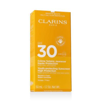 Clarins Sun Care Youth-Protecting Face Sunscreen SPF30 Opalovací přípravek na obličej pro ženy 50 ml