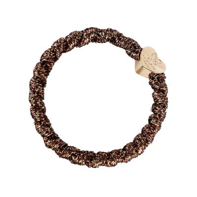 By Eloise London Gold Heart Gumička na vlasy pro ženy 1 ks Odstín Bronze