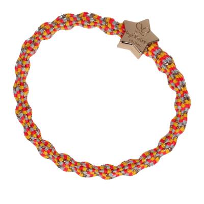 By Eloise London Metallic Gold Star Gumička na vlasy pro ženy 1 ks Odstín Tropicana