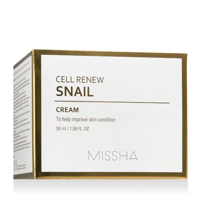Missha Super Aqua Cell Renew Snail Cream Denní pleťový krém 50 ml