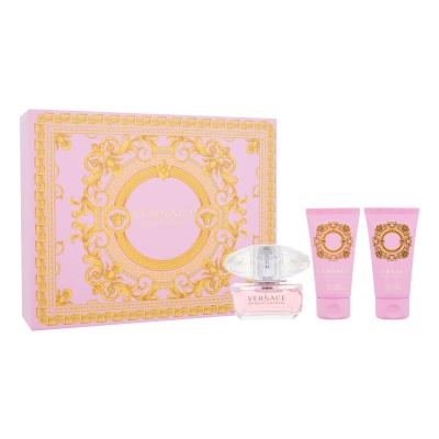 Versace Bright Crystal Dárková kazeta toaletní voda 50 ml + tělové mléko 50 ml + sprchový gel 50 ml