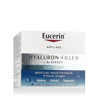 Eucerin Hyaluron-Filler + 3x Effect Moisture Booster Night Noční pleťový krém pro ženy 50 ml