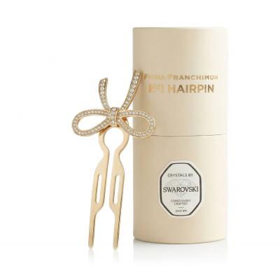 Fiona Franchimon Nº1 Hairpin Steel Crystals By Swarovski Spona do vlasů pro ženy 1 ks Odstín Yellow Gold Finish
