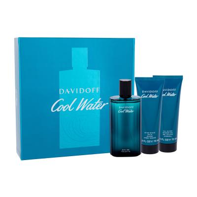 Davidoff Cool Water Dárková kazeta toaletní voda 125 ml + balzám po holení 75 ml + sprchový gel 75 ml