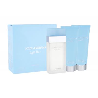 Dolce&Gabbana Light Blue Dárková kazeta toaletní voda 100 ml + tělový krém 100 ml + sprchový gel 100 ml