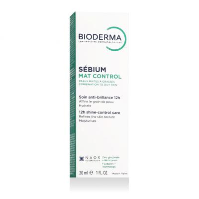 BIODERMA Sébium Mat Control 12h Shine-Control Care Denní pleťový krém pro ženy 30 ml