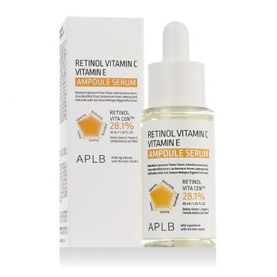 APLB Retinol Vitamin C Vitamin E Ampoule Serum Pleťové sérum 40 ml