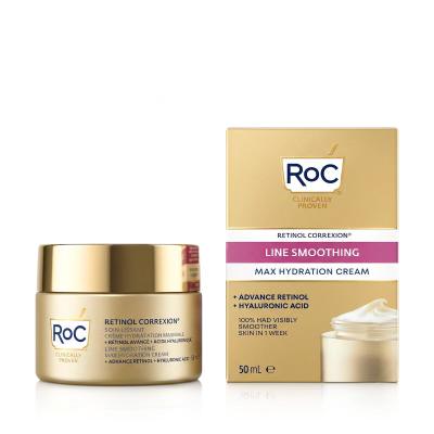 RoC Retinol Correxion Line Smoothing Max Hydration Cream Denní pleťový krém pro ženy 50 ml