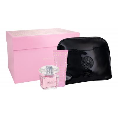 Versace Bright Crystal Dárková kazeta toaletní voda 90 ml + tělové mléko 100 ml + kosmetická taštička