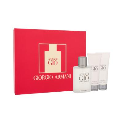 Giorgio Armani Acqua di Giò Pour Homme Dárková kazeta toaletní voda 100 ml + balzám po holení 75 ml + sprchový gel 75 ml