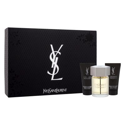 Yves Saint Laurent L'Homme Dárková kazeta toaletní voda 100 ml + balzám po holení 50 ml + sprchový gel 50 ml