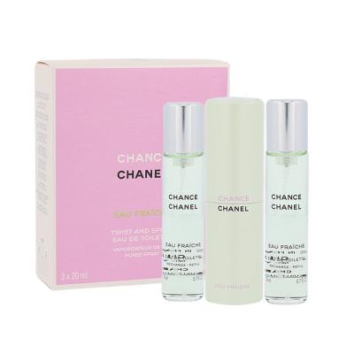 Chanel Chance Eau Fraîche Toaletní voda pro ženy Twist and Spray 3x20 ml
