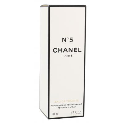 Chanel N°5 Toaletní voda pro ženy Plnitelný 50 ml poškozená krabička