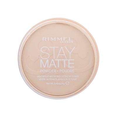 Rimmel London Stay Matte Pudr pro ženy 14 g Odstín 003 Peach Glow