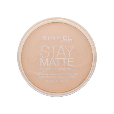 Rimmel London Stay Matte Pudr pro ženy 14 g Odstín 006 Warm Beige