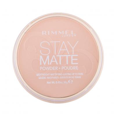 Rimmel London Stay Matte Pudr pro ženy 14 g Odstín 009 Amber