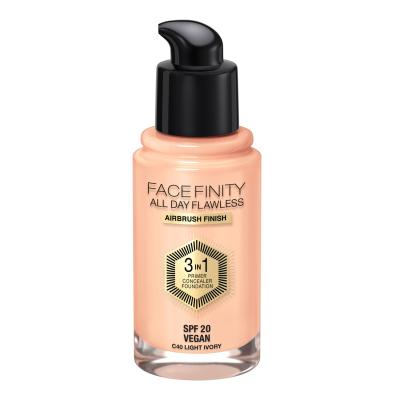 Max Factor Facefinity All Day Flawless SPF20 Make-up pro ženy 30 ml Odstín 40 Light Ivory