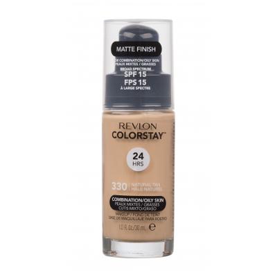 Revlon Colorstay Combination Oily Skin SPF15 Make-up pro ženy 30 ml Odstín 330 Natural Tan