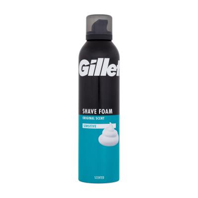 Gillette Shave Foam Original Scent Sensitive Pěna na holení pro muže 300 ml