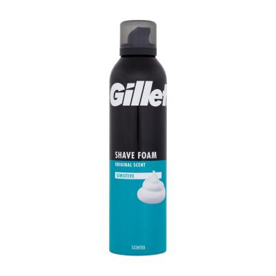 Gillette Shave Foam Original Scent Sensitive Pěna na holení pro muže 300 ml