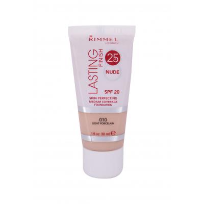 Rimmel London Lasting Finish 25hr Nude SPF20 Make-up pro ženy 30 ml Odstín 010 Light Porcelain