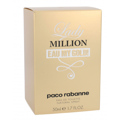 Paco Rabanne Lady Million Eau My Gold! Toaletní voda pro ženy 50 ml poškozená krabička