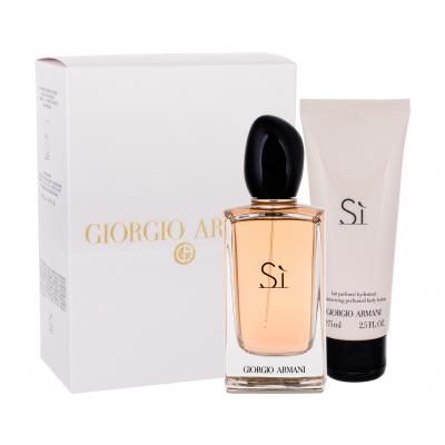 Giorgio Armani Sì Dárková kazeta parfémovaná voda 100 ml + tělové mléko 75 ml