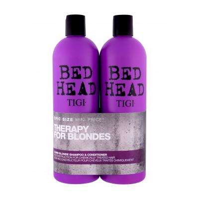 Tigi Bed Head Dumb Blonde Dárková kazeta šampon 750 ml + kondicionér 750 ml