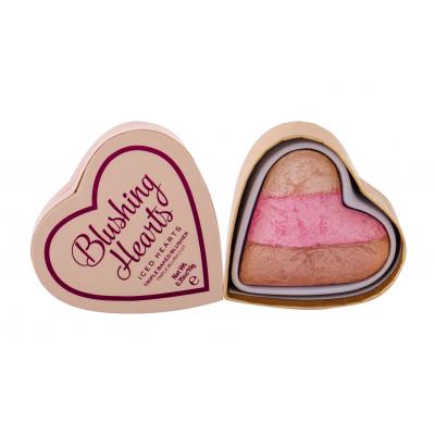 Makeup Revolution London I Heart Makeup Blushing Hearts Tvářenka pro ženy 10 g Odstín Iced Hearts