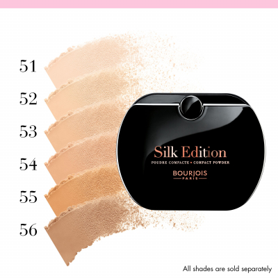 BOURJOIS Paris Silk Edition Compact Powder Pudr pro ženy 9 g Odstín 53 Golden Beige