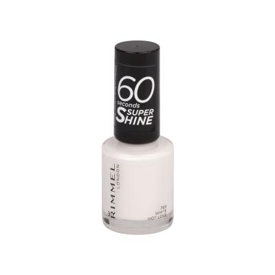 Rimmel London 60 Seconds Super Shine Lak na nehty pro ženy 8 ml Odstín 703 White Hot Love