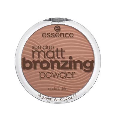 Essence Sun Club Matt Bronzing Powder Bronzer pro ženy 15 g Odstín 02 Sunny
