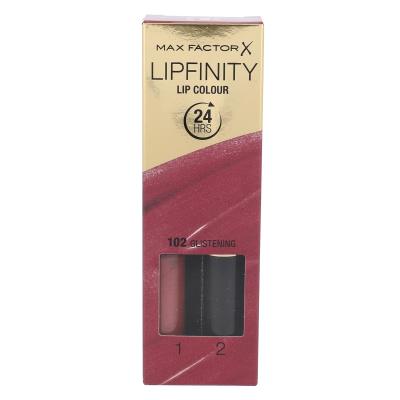 Max Factor Lipfinity 24HRS Lip Colour Rtěnka pro ženy 4,2 g Odstín 102 Glistening