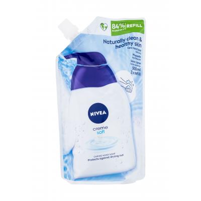 Nivea Creme Soft Care Soap Refill Tekuté mýdlo pro ženy Náplň 500 ml
