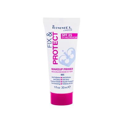 Rimmel London Fix & Protect Makeup Primer SPF25 Báze pod make-up pro ženy 30 ml Odstín 005